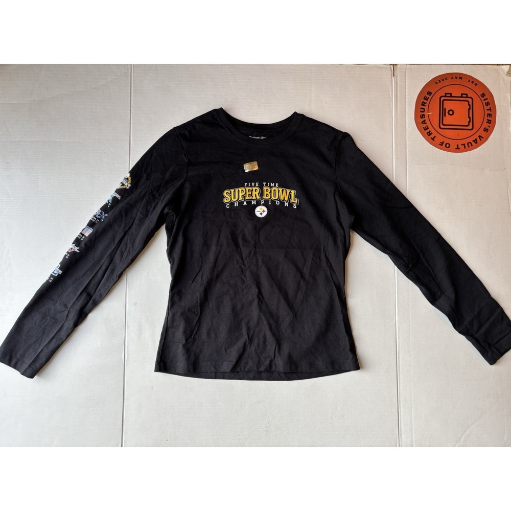 pittsburgh Steelers Wmn  Sz M NWOT Super Bowl Champion 5 Time Long Sleeve Shirt